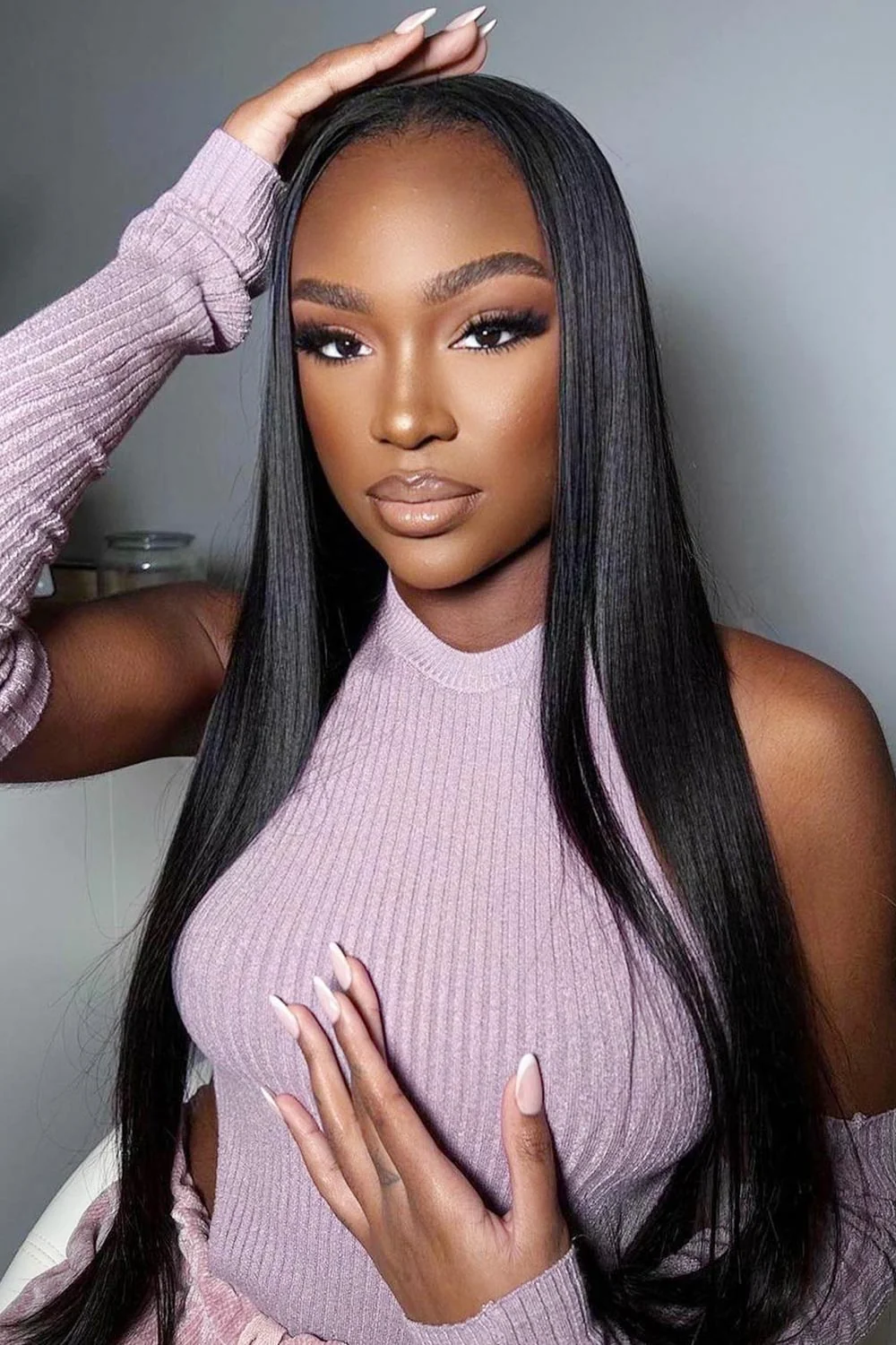 13x6 HD Lace Silky Straight Wigs Human Hair - HD06
