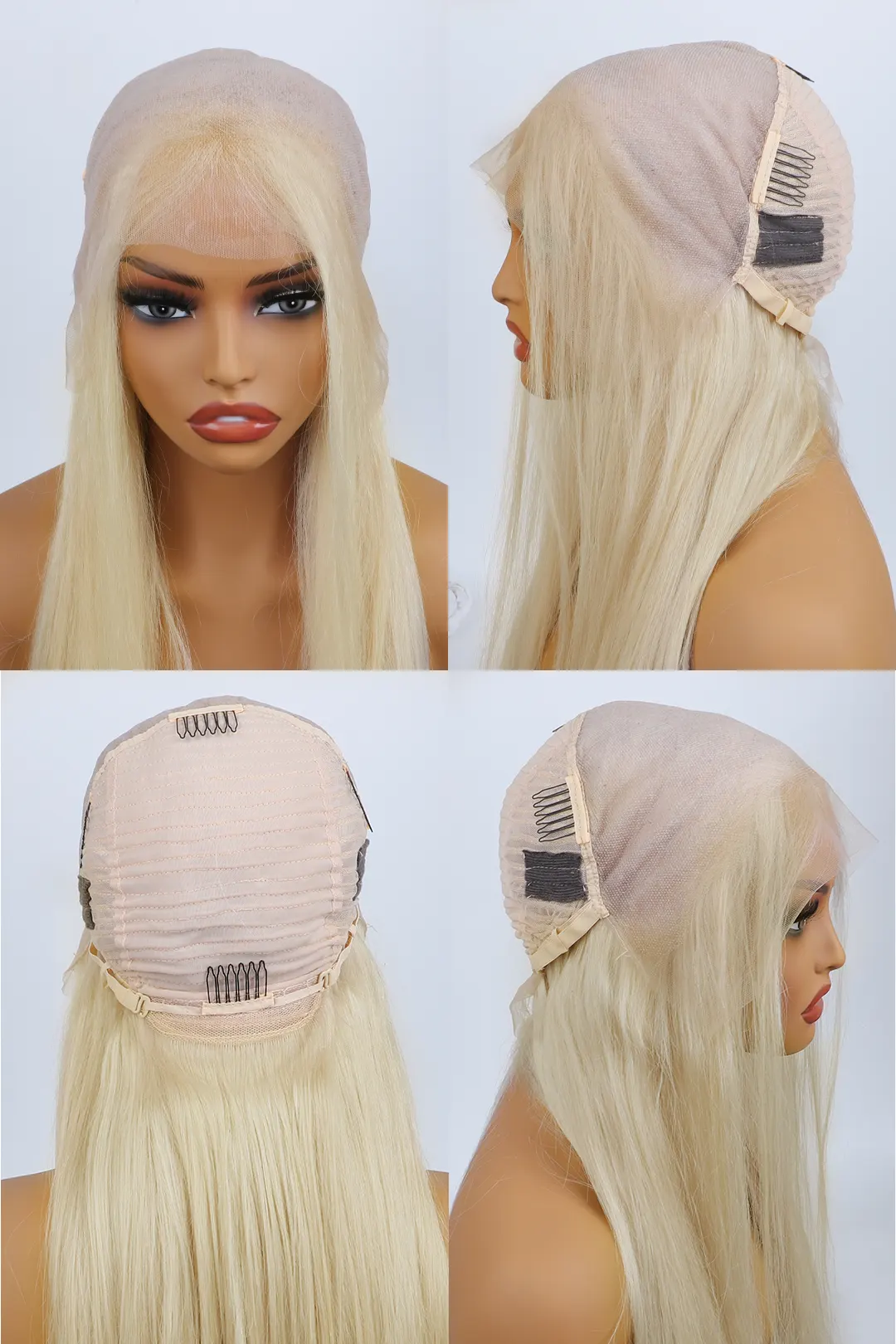 13x6 Glueless Hd Lace Ashy Blonde Wig-HD52 - Image 7