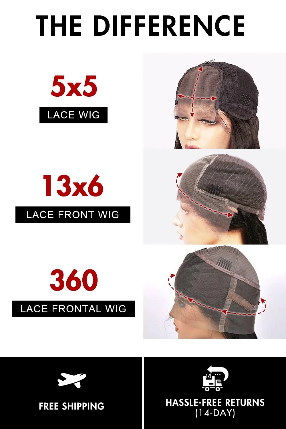 360 Lace Water Wave Human Hair Wigs 3605 - Image 11