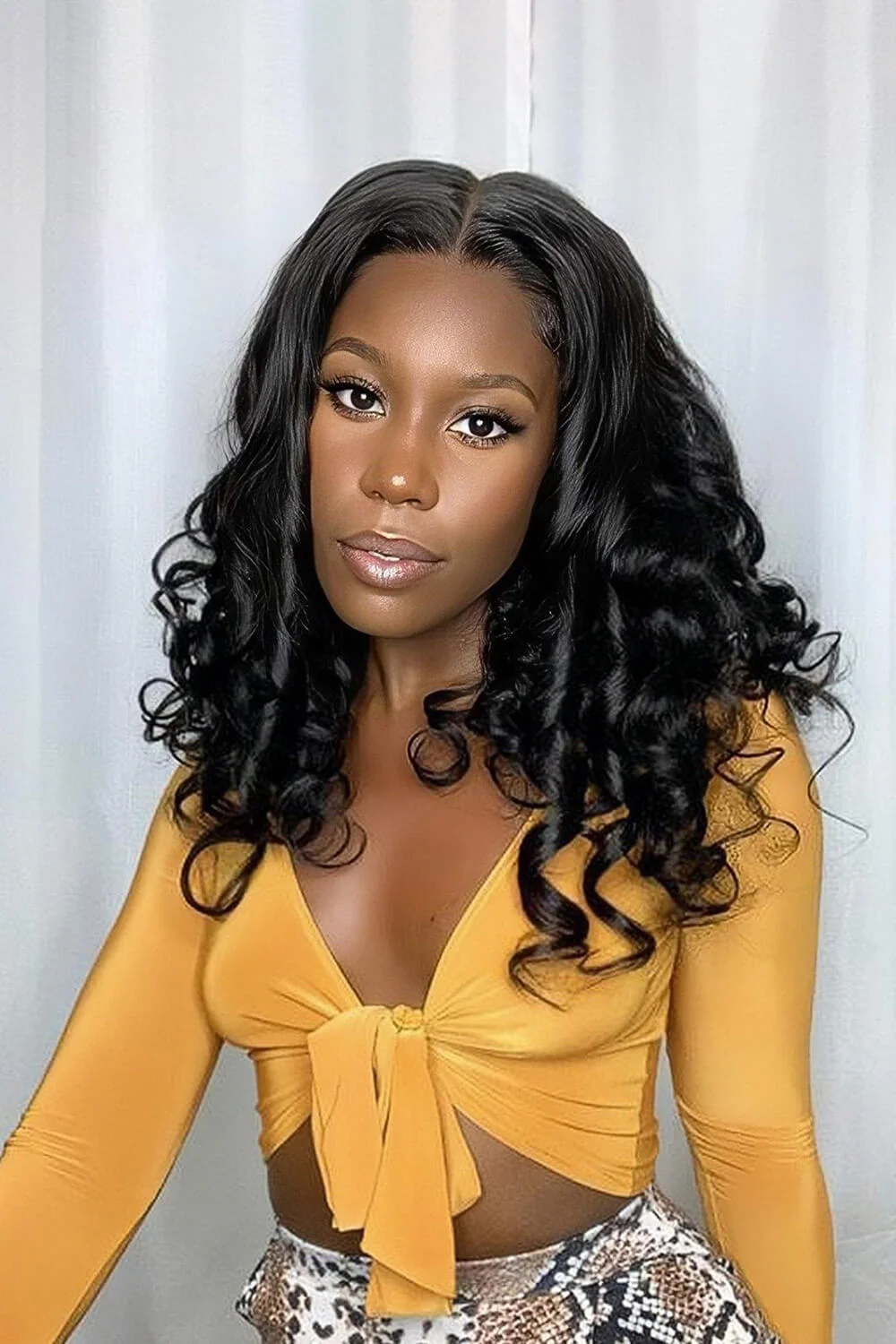 5x5 Lace Closure Wig for Women Loose Big Curly Virgin Human Hair - Image 7