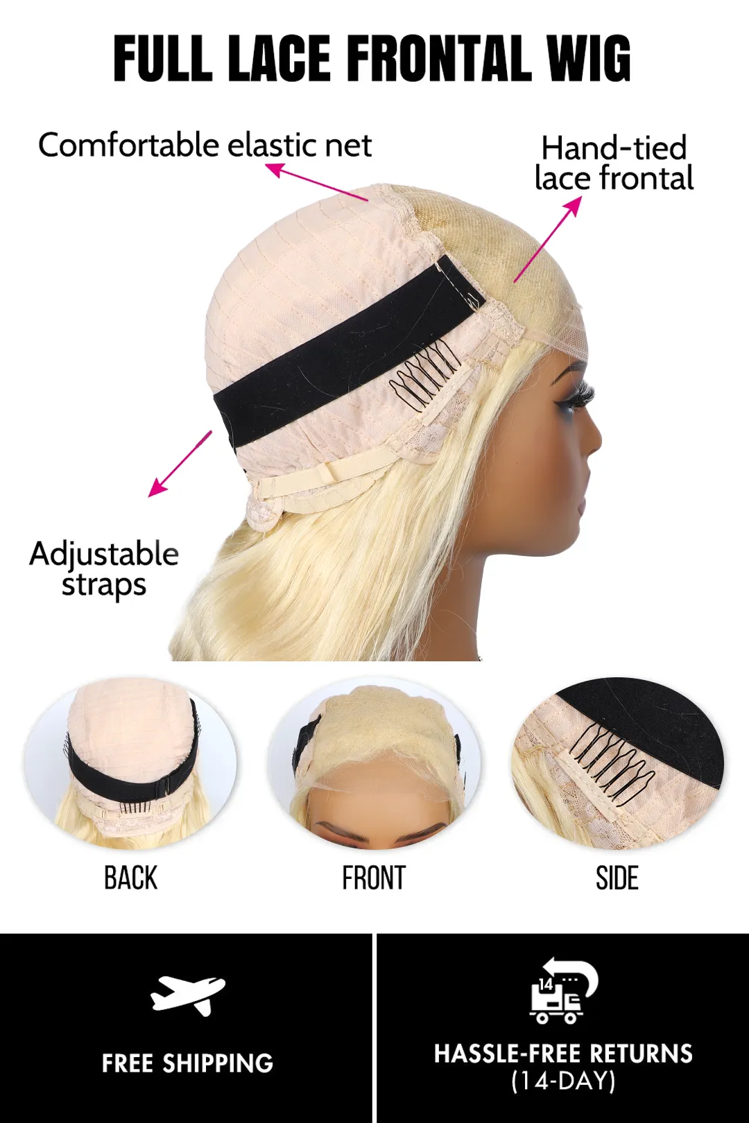 613 HD Lace Wig 5x5 Frontal Glueless Body Wave - Image 5