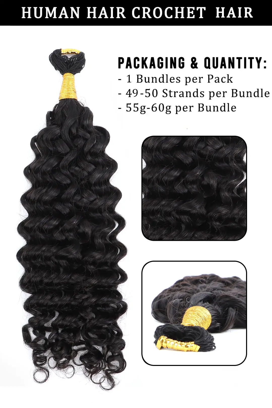 Double Drawn Braiding Crochet Hair – Spanish Curly Long Cord for Miracle Knots - Image 8