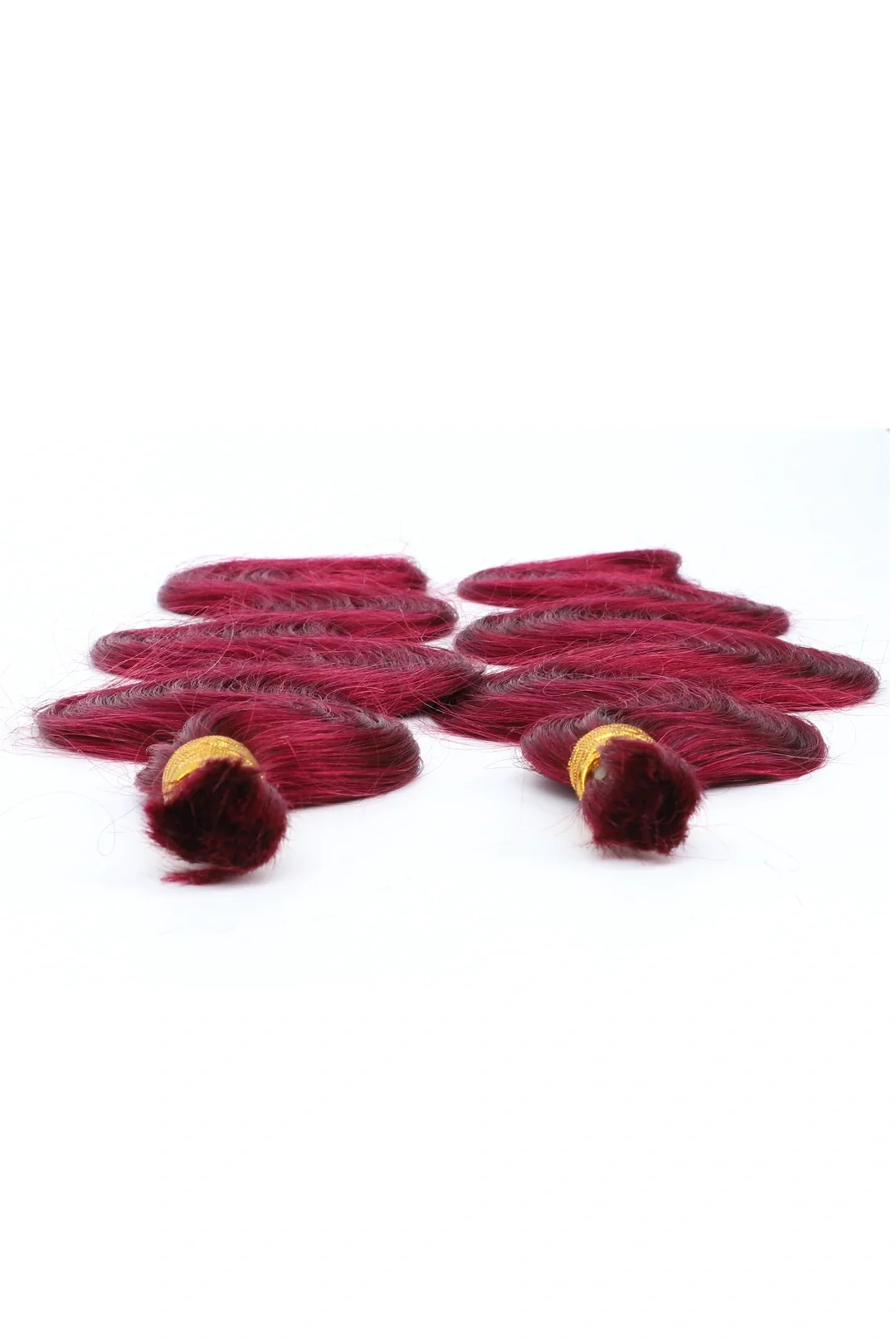 Burgundy 99J Body Wave Bulk Human Hair For Braiding BU28 - Image 2