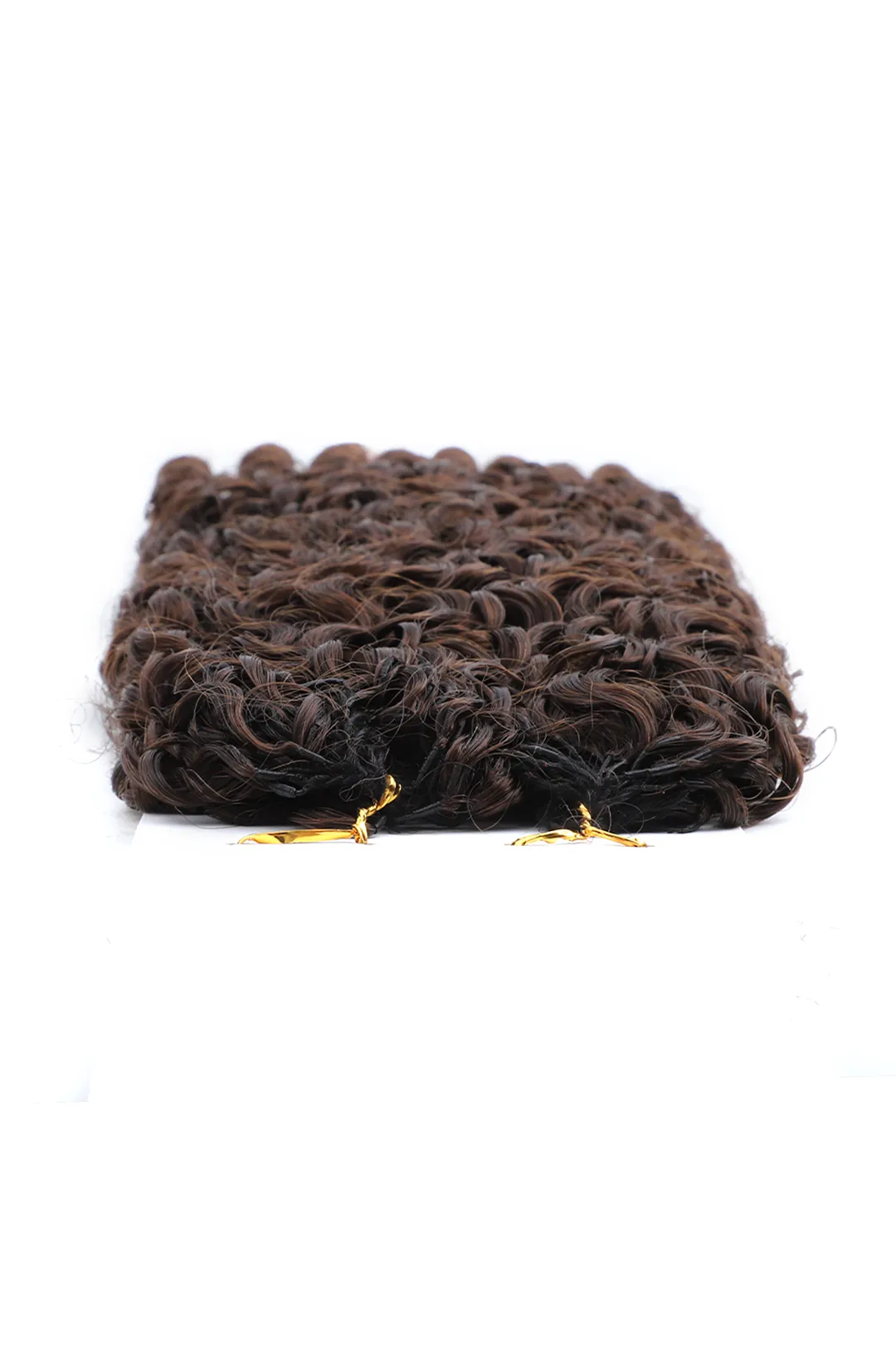 Dark Brown #4 Burmese Curly with Spiral Curls Crochet Miracle Knots Hair - Image 3
