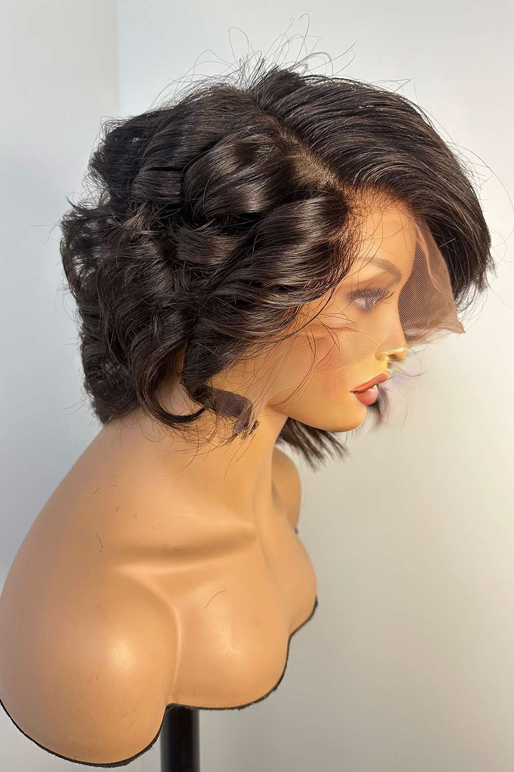 Designer Wigs - Bombshell Body Wave Short Compact 13x6 Lace Front Wig - Image 7