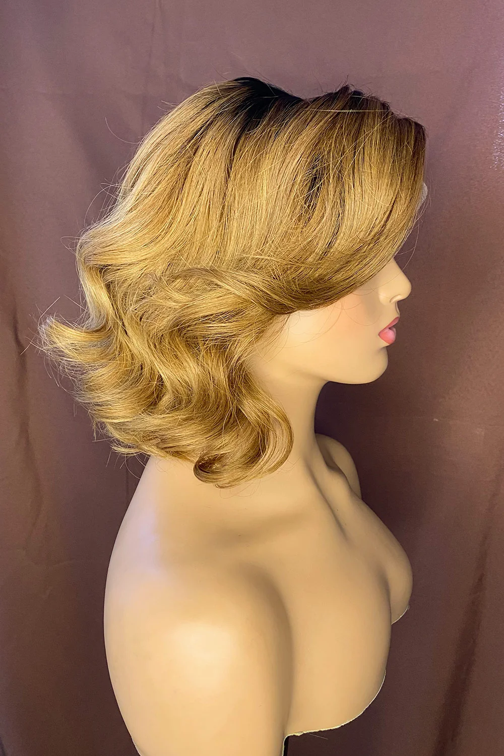 Designer Wigs-13x6 Lace Highlight Color Curly Bob Wigs DW27 - Image 2