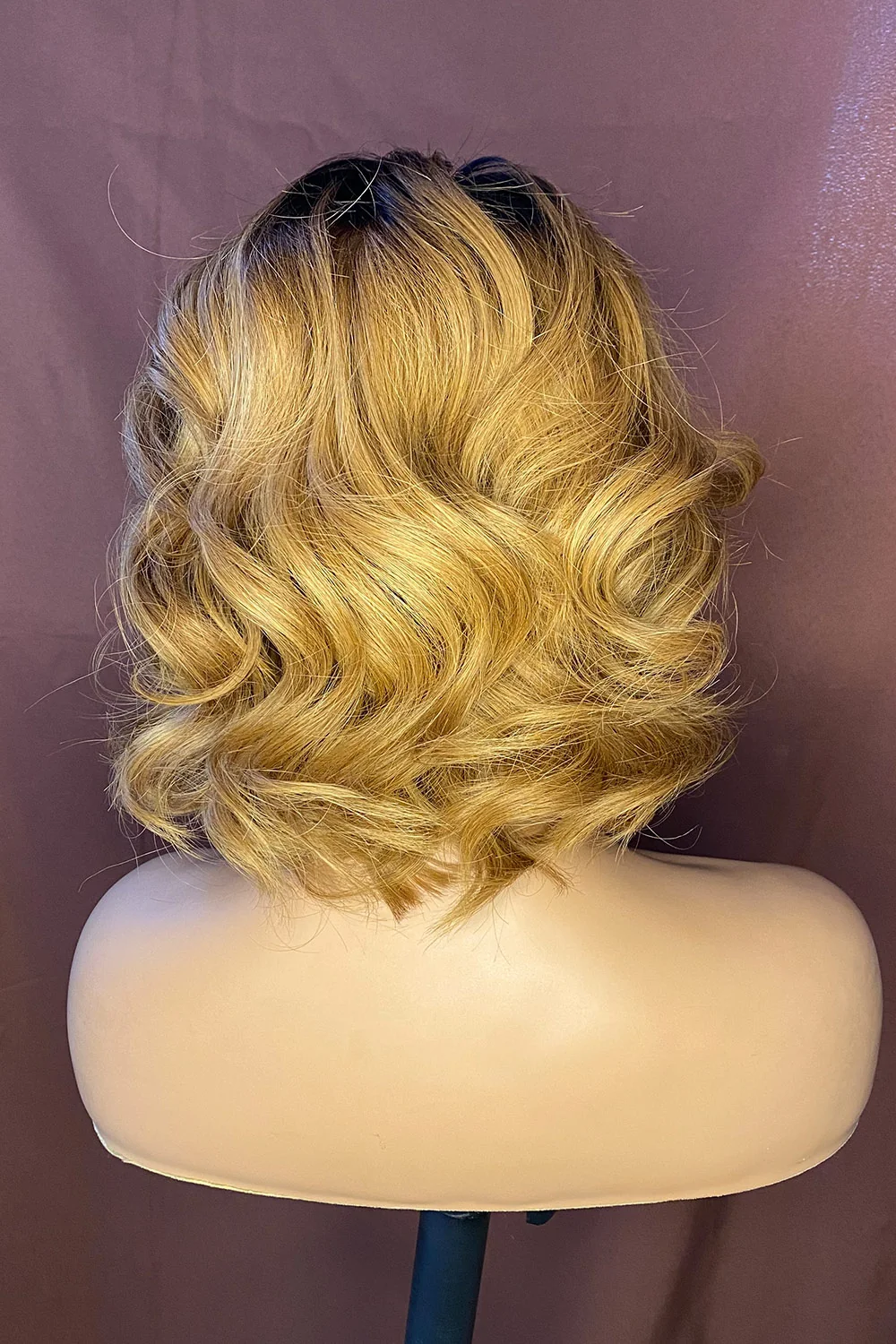 Designer Wigs-13x6 Lace Highlight Color Curly Bob Wigs DW27 - Image 4