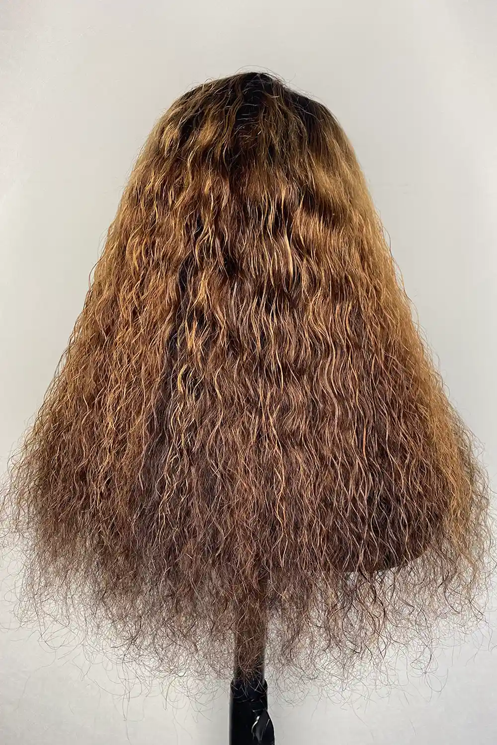 Designer Wigs-Chestnut Brown Mix Color Deep Wave 5x5 HD Lace Wig - Image 4