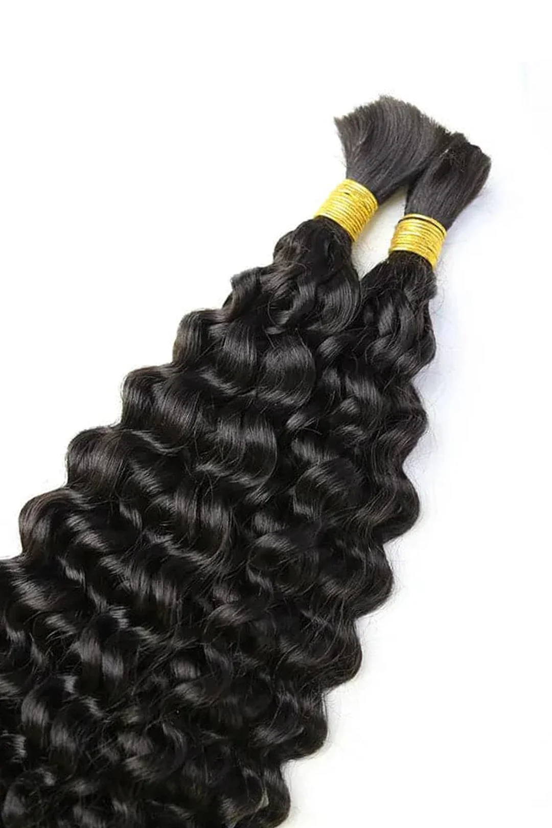 Water Wave Bulk Hair For Braiding Natural Black BU14 - Image 10