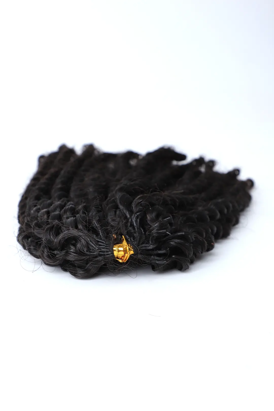 Double Drawn Feather Crochet Hair Afro Kinky Curly Human Hair FE27 - Image 4