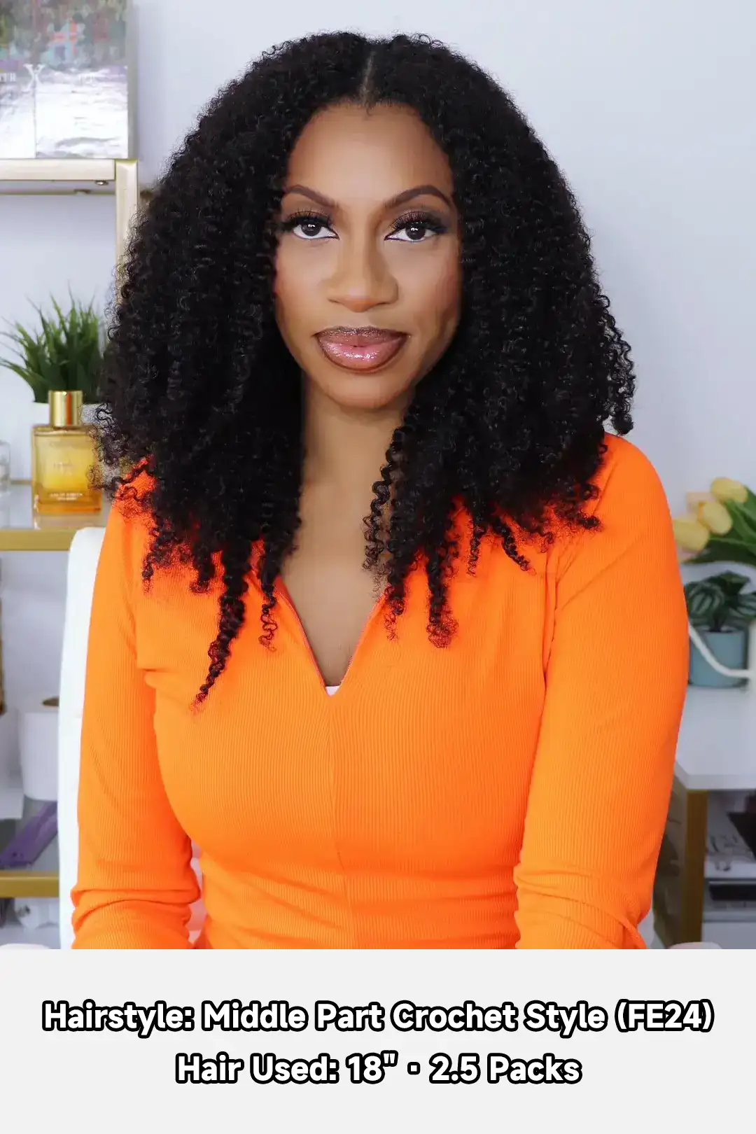 Double Drawn Feather Crochet Hair Tight Curly Human Hair FE24 - Image 3