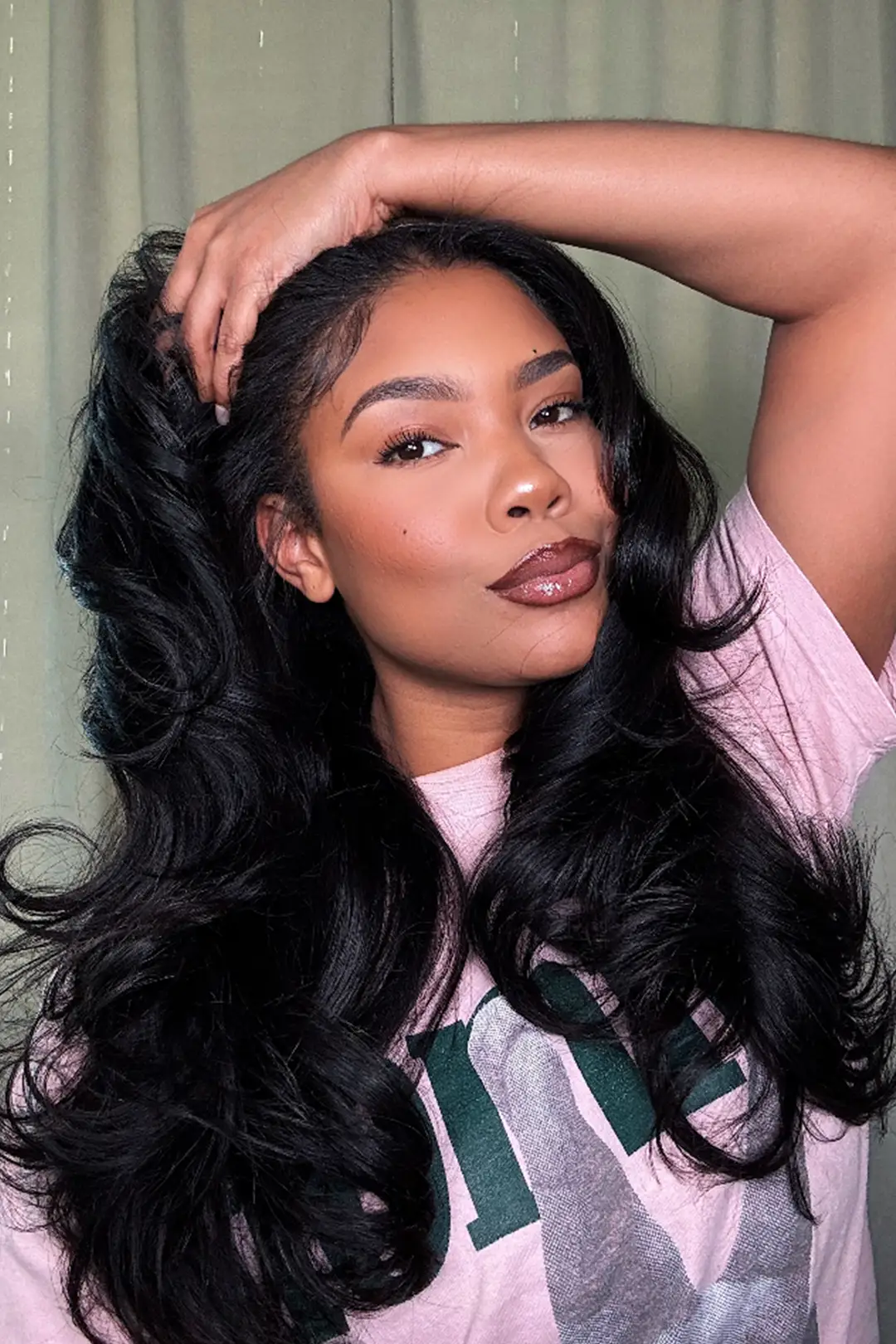 Genius Weft Hair Extensions Body Wave Natural Black Virgin Hair - Image 5