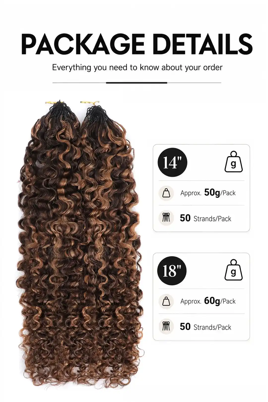 #4/30 Mixed Color Water Deep Wave Feather Crochet Human Hair - Image 5