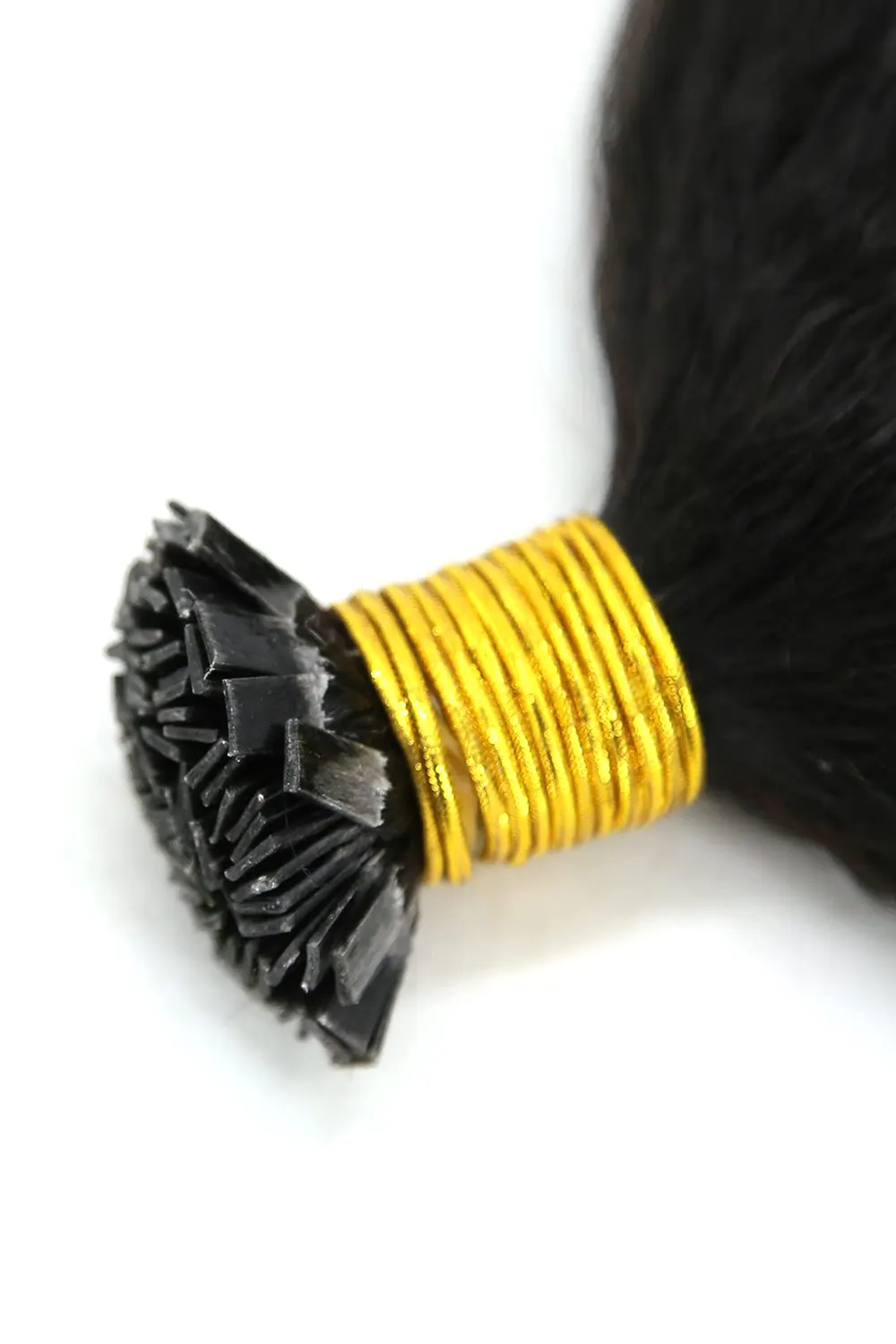 Kinky Straight | Flat-Tip | Human Hair Extension Pre-Bonded - Image 4