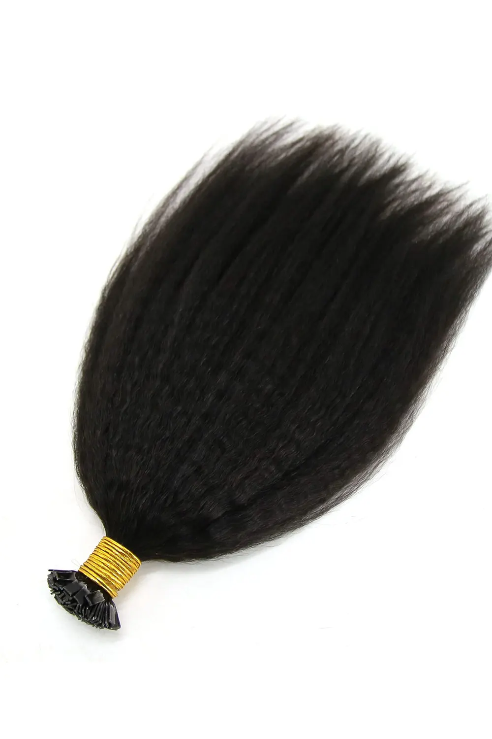 Kinky Straight | Flat-Tip | Human Hair Extension Pre-Bonded - Image 5