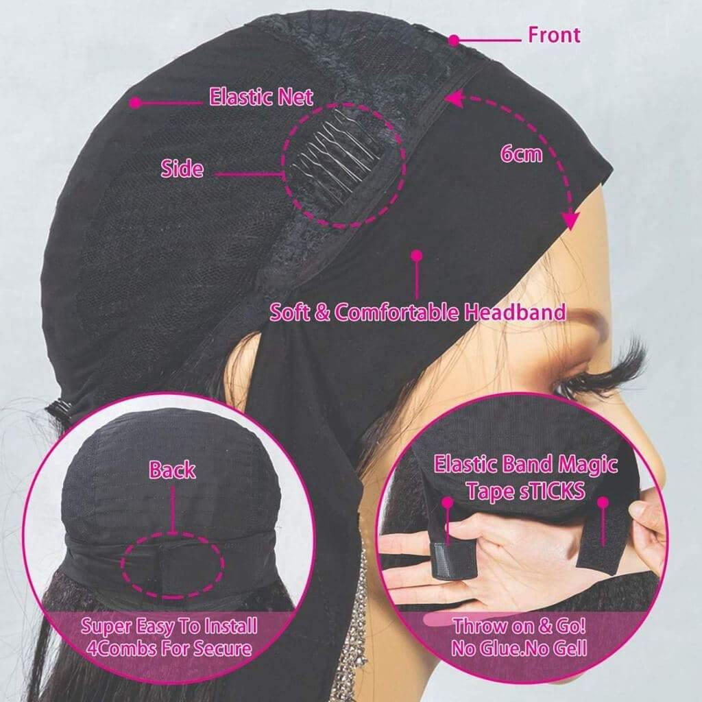 Natural Color Kinky Curly Headband Wig Styles HBW09 - Image 6