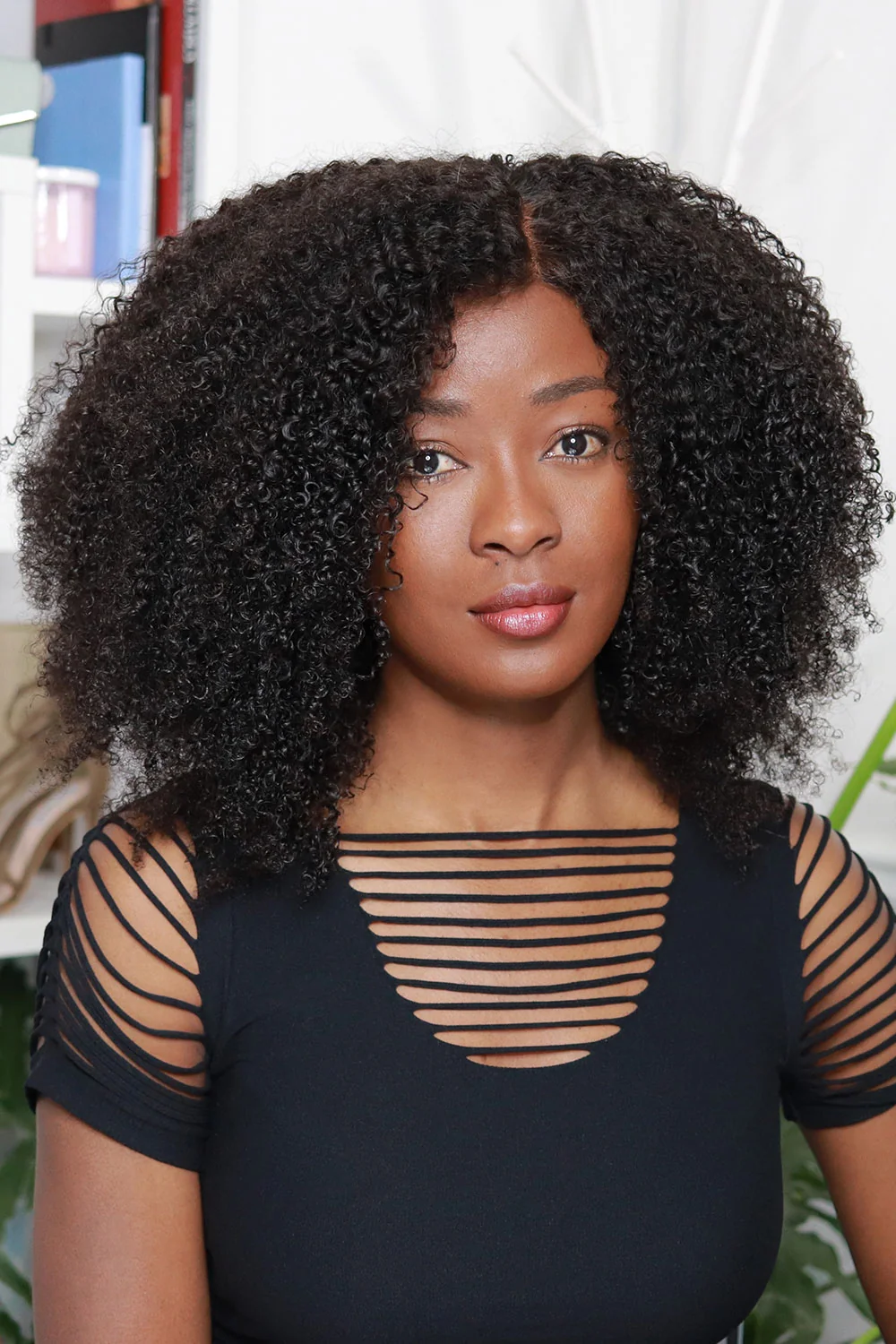 Lace Headband Wig Kinky Curly Human Hair - LH05 - Image 6