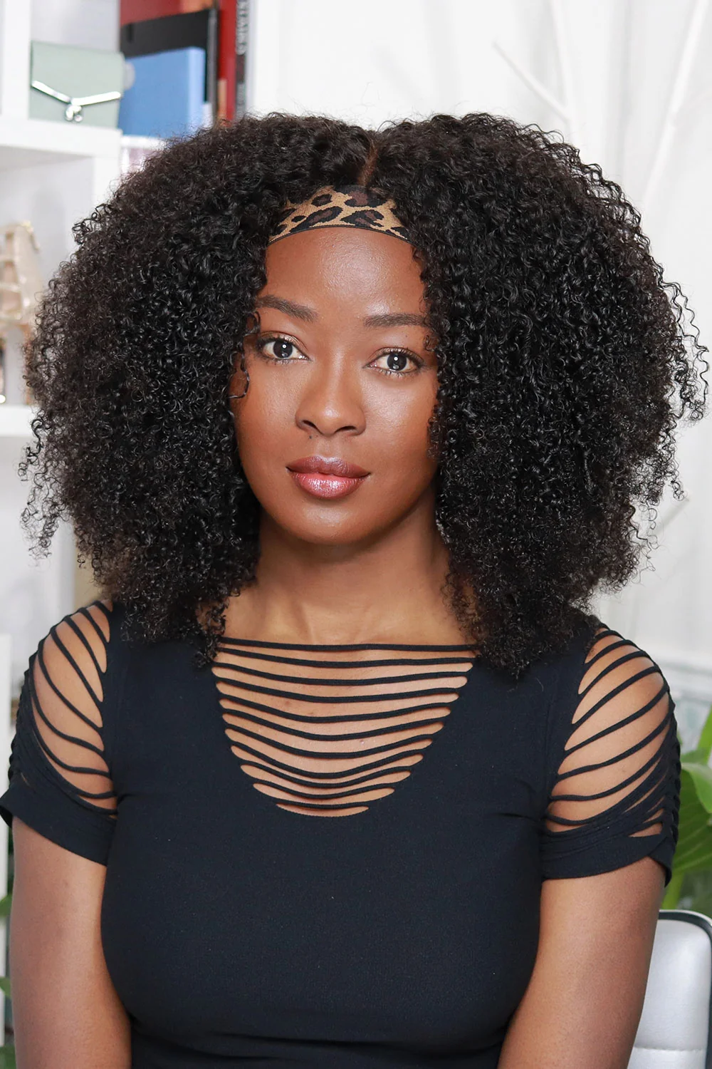 Lace Headband Wig Kinky Curly Human Hair - LH05 - Image 9