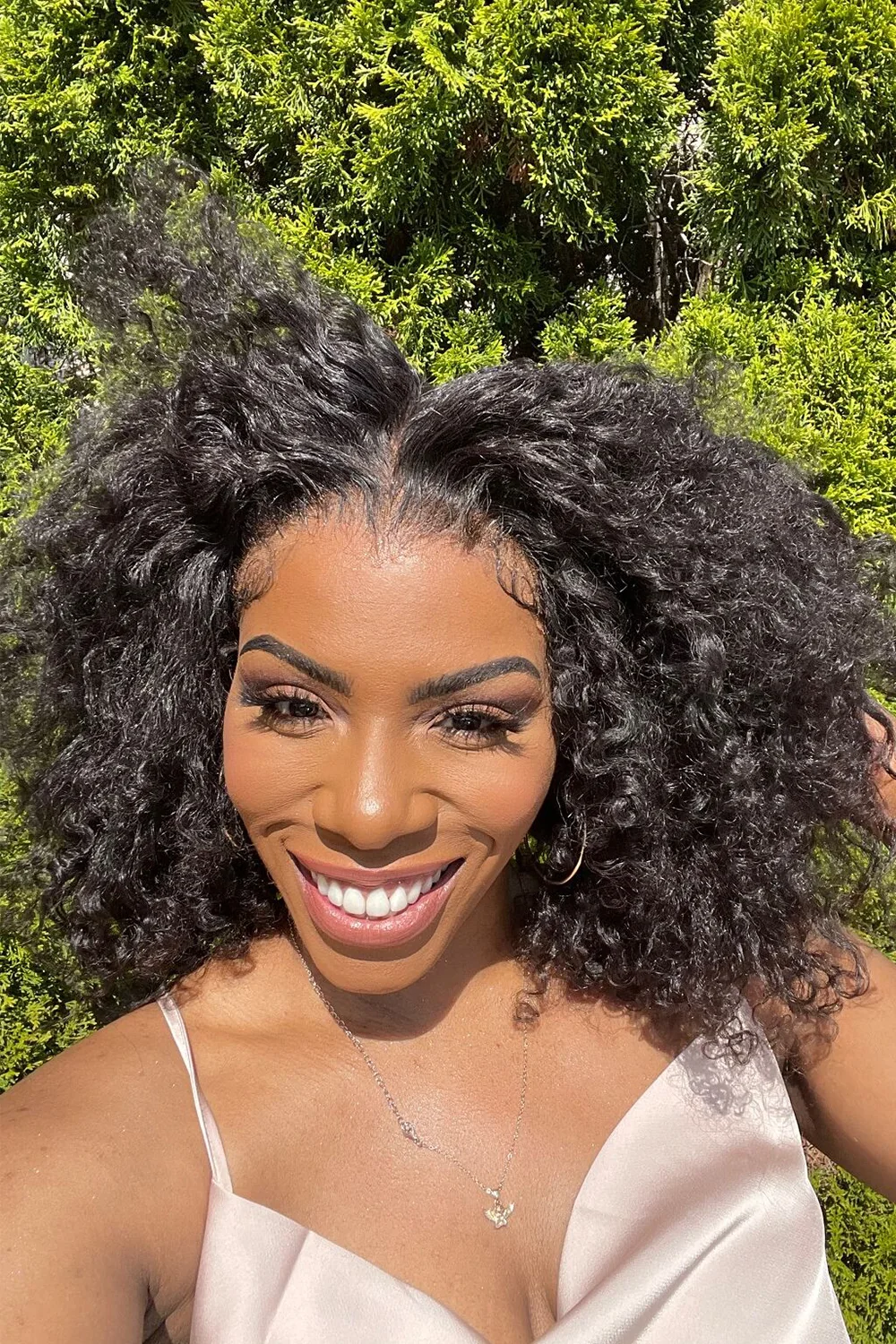 360 Lace Kinky Straight Human Hair Natural Color 3607 - Image 4