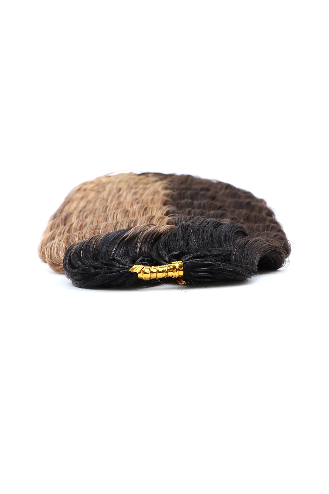 T-Natural Black Piano Color #4/27 Deep Wave Feather Crochet Hair - Image 2