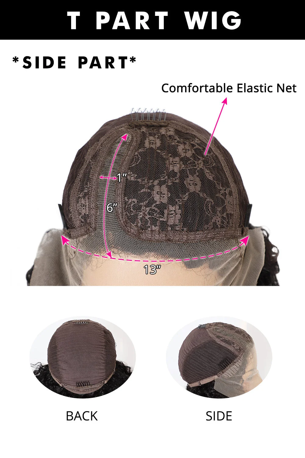 T Part Lace Wig Highlight Straight Bob-PB41 - Image 8