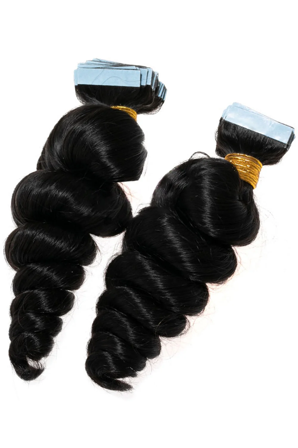 Human Hair Loose Wave Tape in Hair Extensions for Black Hair - Image 5