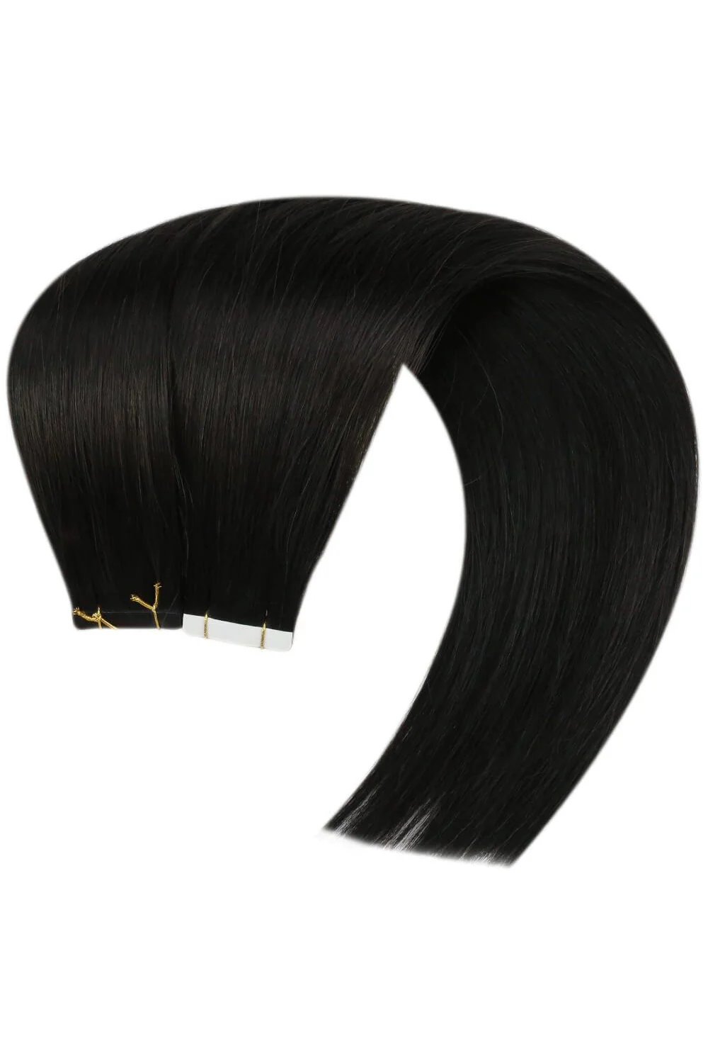 Straight Tape in Hair Extensions for Black Hair Seamless Invisible - Image 4