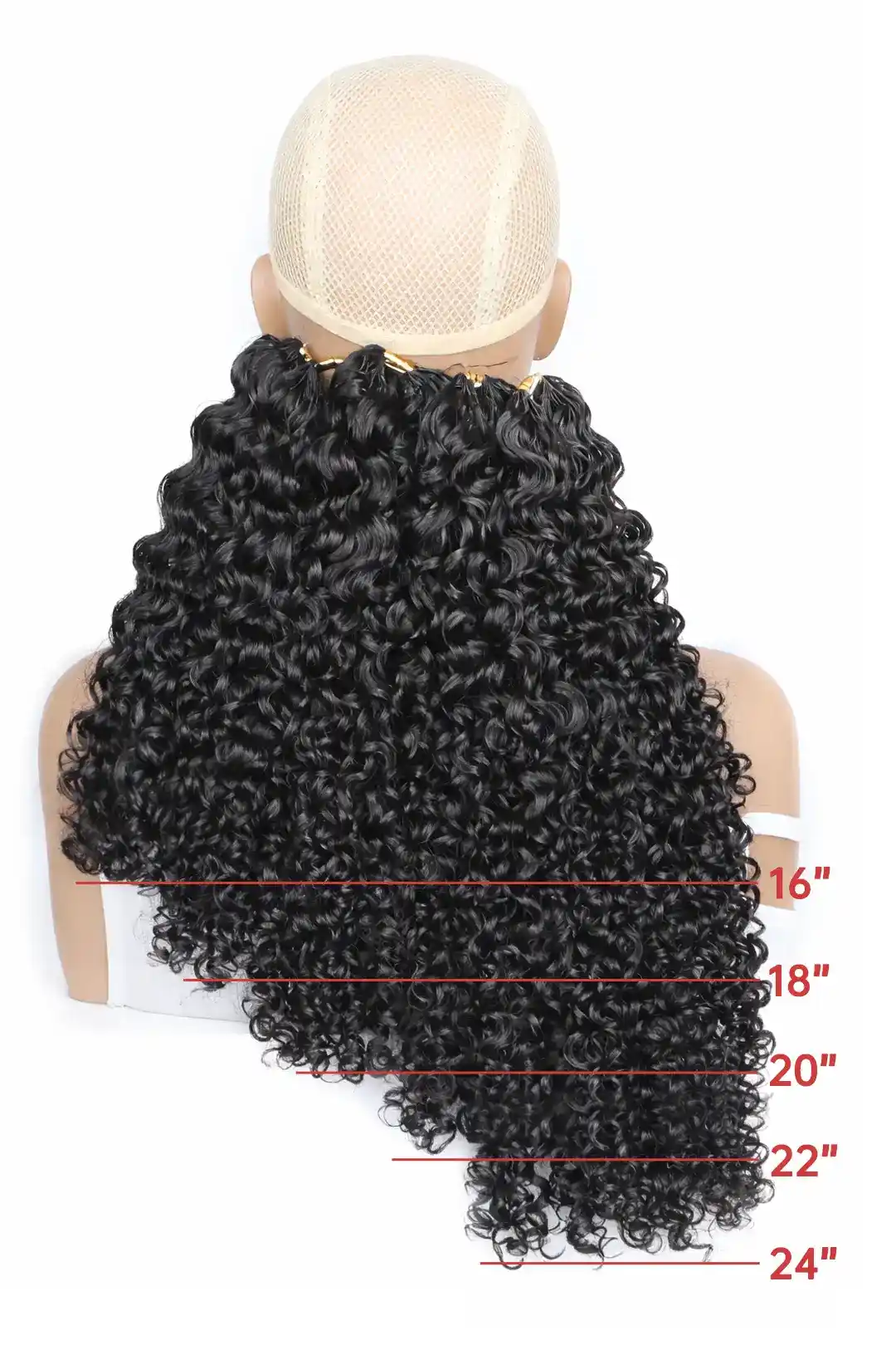 Double Drawn Water Deep Wave Feather Crochet Human Hair FE32 - Image 7