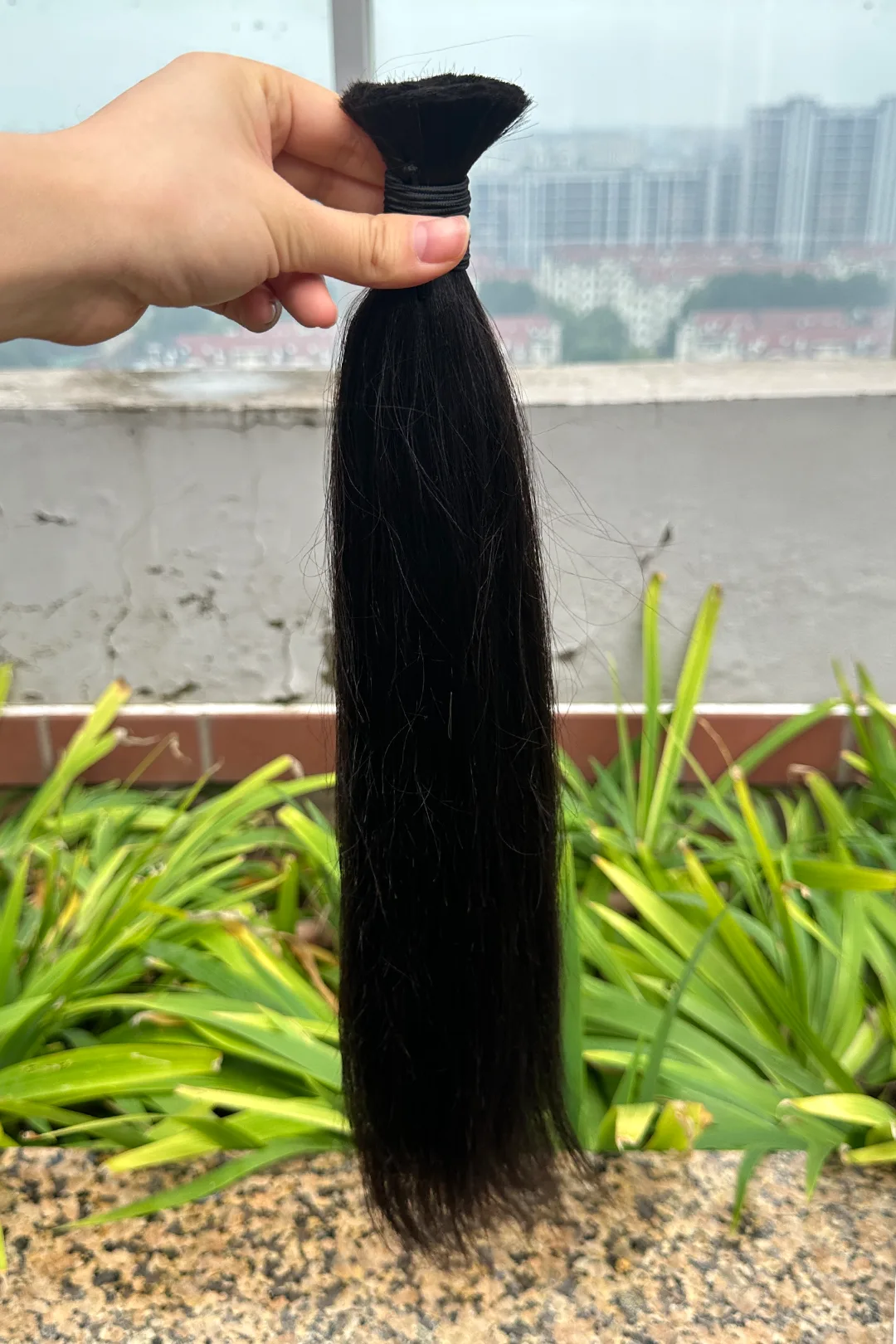 Yaki Bulk Human Hair For Braiding Natural Black BU33 - Image 3