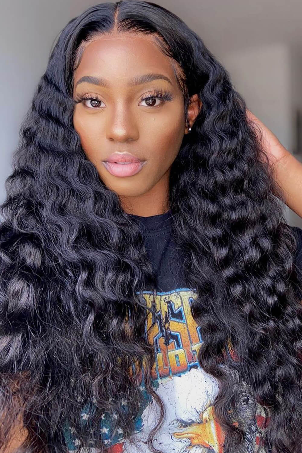 5x5 Lace Closure Wig Loose Wave Human Hair Pre-plucked Hairline