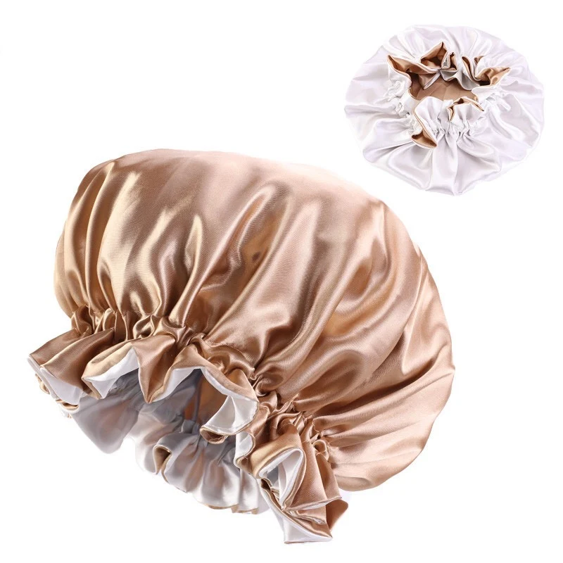 Double Layer Women's Satin Night Sleep Bonnet SB01 - Image 14
