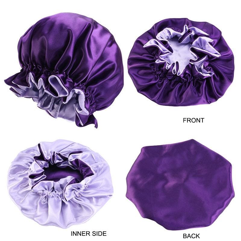 Double Layer Women's Satin Night Sleep Bonnet SB01 - Image 6