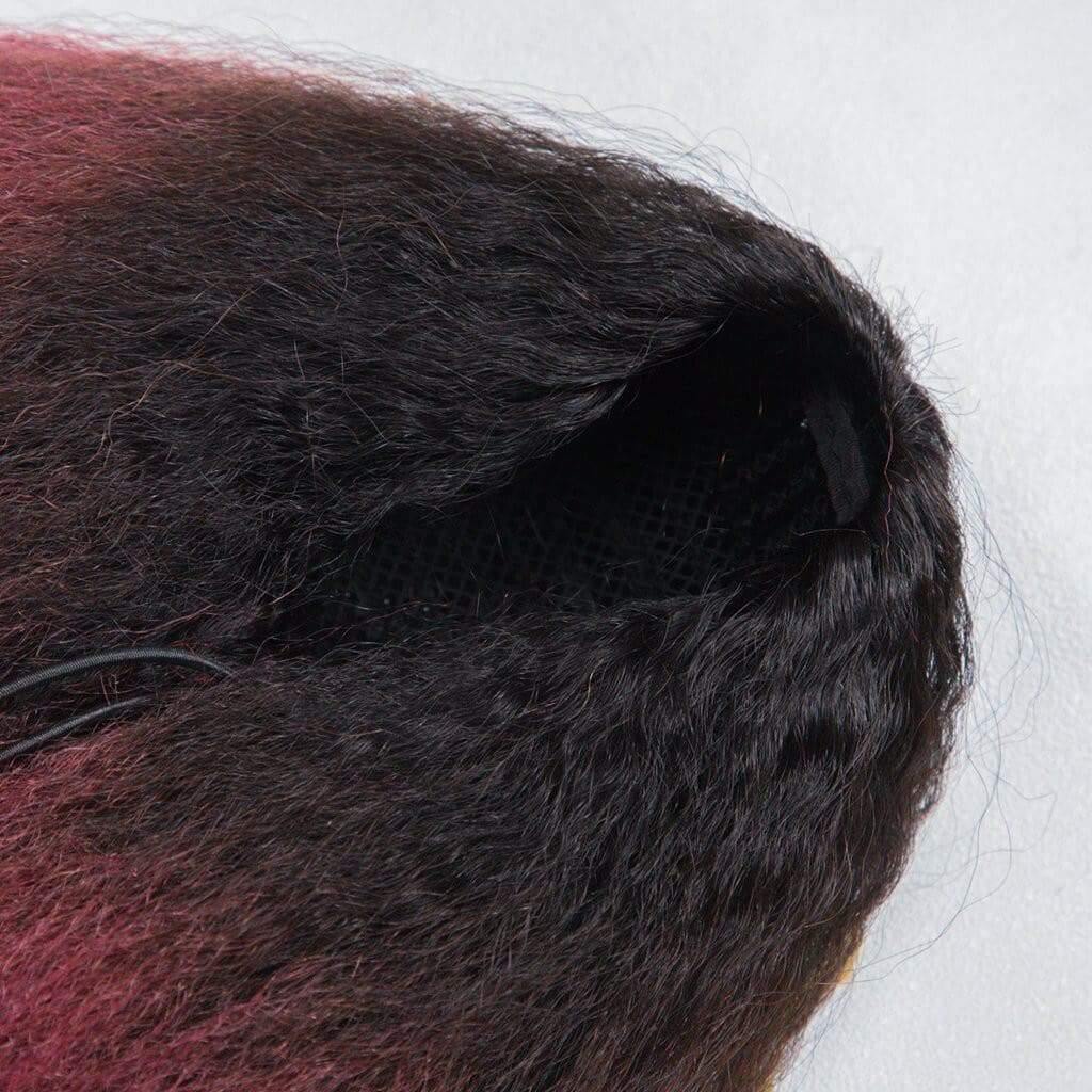 Kinky Straight Natural Mix Color Drawstring Ponytail - Image 18